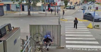 Забелязано в Свиленград:  Маунтин байк през ограда и колело