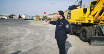 На ГКПП „Капитан Андреево” започна строежът на две нови специализирани входящи трасета за хладилни камиони