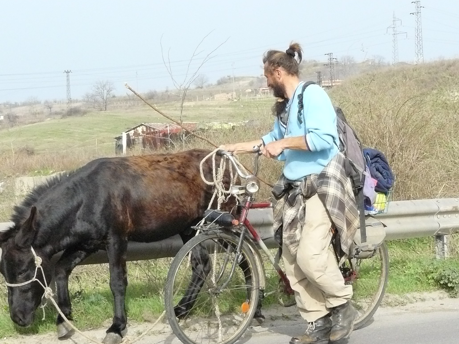 Французин пътува с магаре до Гърция