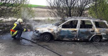 Автомобил изгоря напълно на магистрала „Марица” край Свиленград