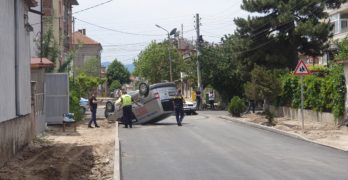 Първа катастрофа на новия асфалт в Свиленград