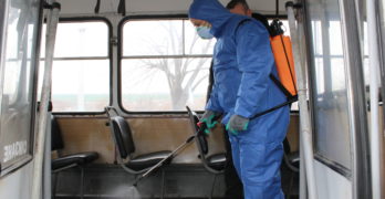 Пръскат с дезинфектанти тролеите в Хасково заради коронавируса