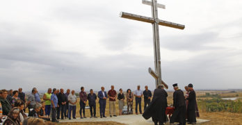 Осветиха светещия кръст край Студена, Свиленградско