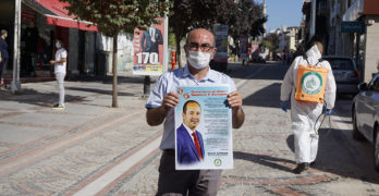 Одрин е залят с плакати на български заради коронавируса