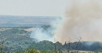 Голям пожар тръгна в Свиленградско