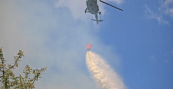 В община Свиленград два вертолета – Ми-17 и AS 532 AL Cougar, хвърлиха над 250 т вода в борба с пожарите