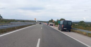 В посока Свиленград е ограничено движението по АМ „Марица“ от км 67+200 до км 66+350