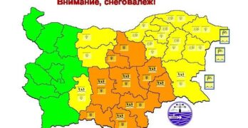 Валежите в област Хасково ще са между 35 и 65 мм за денонощието – оранжев код