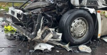 Пак километрична опашка от тирове преди ГКПП „Капитан Андреево“, почти стига Свиленград