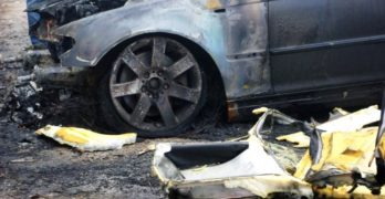 В Свиленград подпалиха, паркирано на улица „Константин Преславски“, БМВ