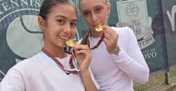 Никол Бюлбюлева и Лора Георгиева станаха шампионки на двойки, свиленградчанката е и финалистка на сингъл на турнир до 14 г. от Тенис Европа в Хасково