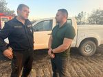 Действията по ограничаването на пожара край с. Горно Луково продължават интензивно